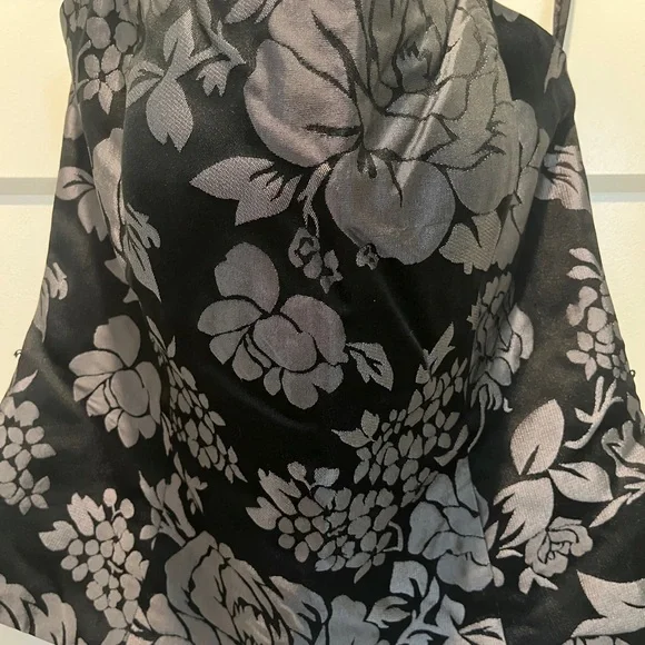 White House Black Market Sexy Black & Gray Floral Corset Bustier - Picture 4 of 8